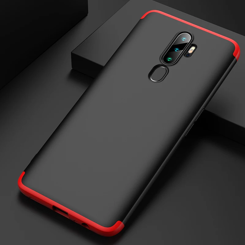OPPO A9 A5 чехол для телефона 3-в-1 Матовый PC жесткий защитный чехол-накладка на заднюю панель для OPPO A9 A5 A11X жесткий защитный противоударный чехол-броня корпус Coque