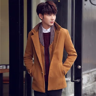 MEN'S Cotton-padded Coat Winter New Style Korean-style Hooded Thick Warm Casual Coat Men's down Jacket Cotton-padded Clothe