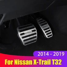 Алюминиевый сплав автомобильный акселератор чехол для педали газа, тормоза чехол для Nissan X-Trail X Trail XTrail T32