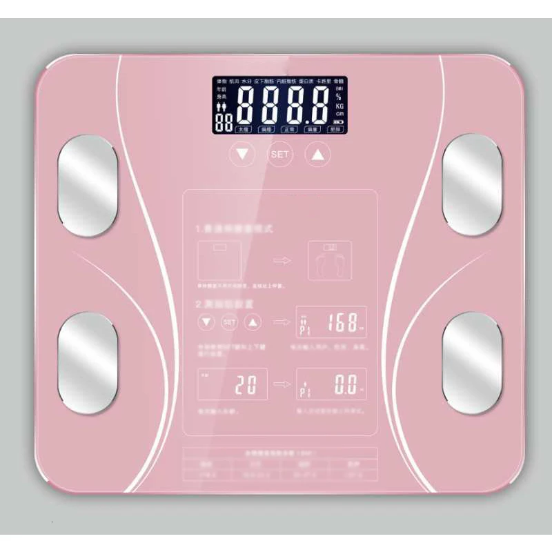 Напольные весы для ванной, цифровые весы с человеческим весом, напольные весы с ЖК-дисплеем, электронные умные весы