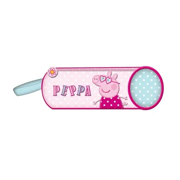 

Pencil pouch Cylindrical Peppa Pig 21x6x6 cm.