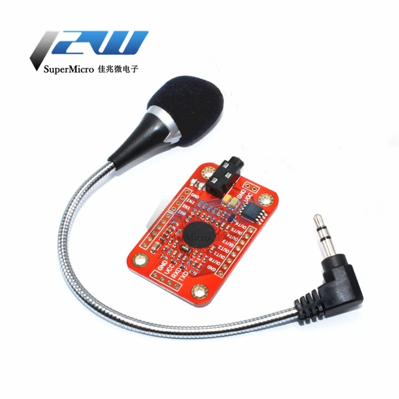 Модуль распознавания голоса V3 плата с микрофоном для Arduino 4 5-5 5 В RCmall FZ0475 |