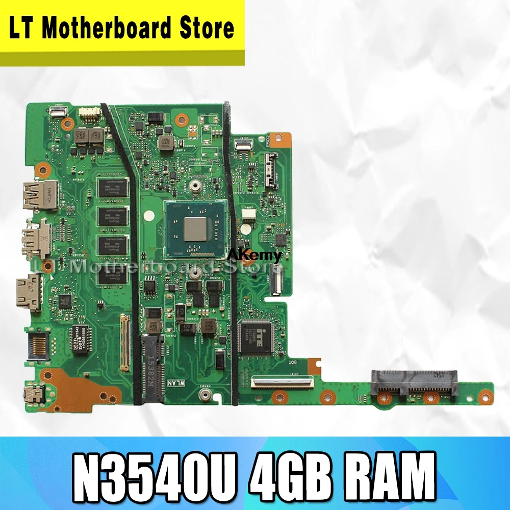 E502MA материнская плата для ноутбука ASUS E402MA E502MA E402M E502M E402 E502 N3540U 4GB-RAM оригинальная материнская плата тесты ok