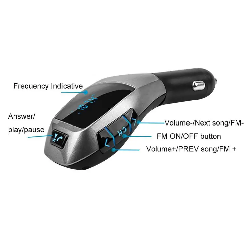 Car Bluetooth FM Transmitter MP3 Wireless Radio Adapter Handsfree Music Receiver Transmitter Accessories