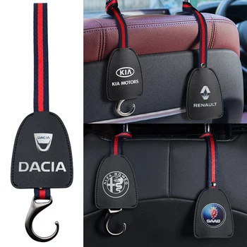 

Car Seat Headrest Hanger Bag Hook Holder Bag Purse Cloth Grocery Storage Fastener Clip for BMW mini Audi Kia Ford Toyota Honda