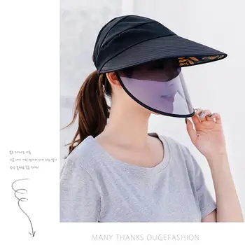 

Fisherman Hat Female Uv Outdoor Men Protective Hat Fashion Transparent Cotton Antiviru Face Mask Masks Anti-Fog Hats Eye