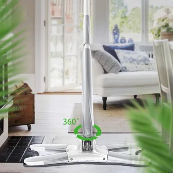 

Congis X-type Microfiber floor mop with 3pcs mop cloth replace Hand-free wash flat mop Manual Extrusion Household Cleaning Tools