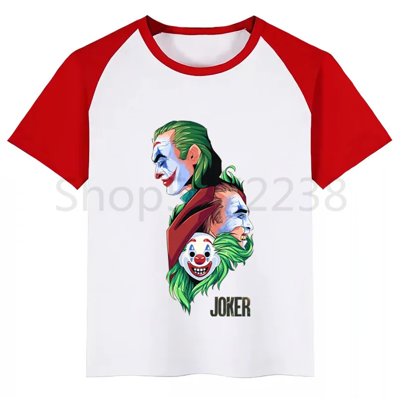 Joker Joaquin Phoenix/Новинка; футболка для мальчиков; рубашки для девочек с милым рисунком; удобная детская футболка с короткими рукавами; Одежда для мальчиков и девочек