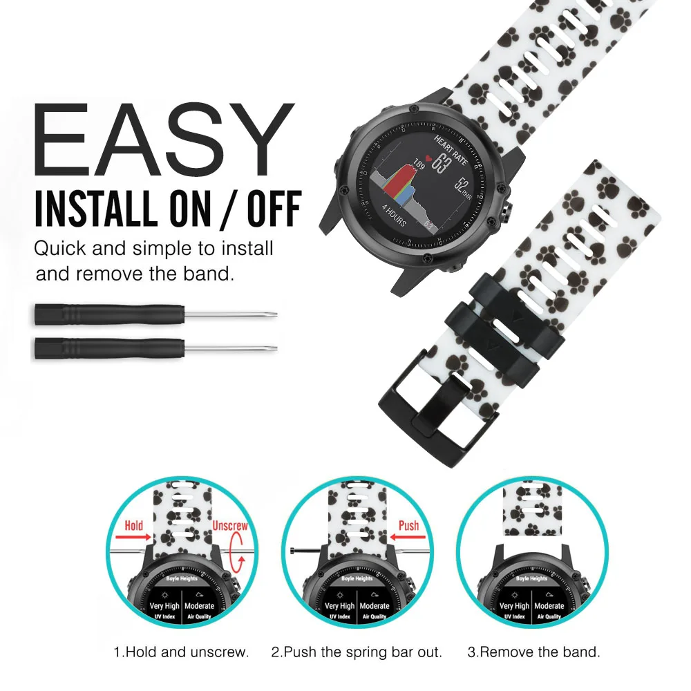 For Garmin fenix 3 band replacement (5)