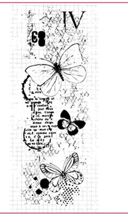 

Butterfly Transparent Clear Silicone Stamp/Seal for DIY scrapbooking/photo album Decorative clear stamp A3125