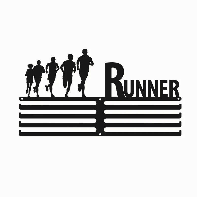 RUNNER вешалка для спортивных медалей - Цвет: 4 bar Runner