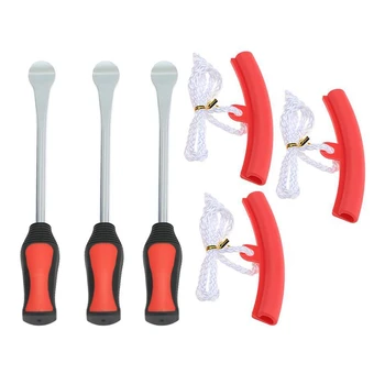 

6Pcs/Pack Tire Change Tool Set Tire Dismounting Mounting Set Kit Tyre Spoon Lever Tools Rim Protector Sheaths for Motorcycle Car