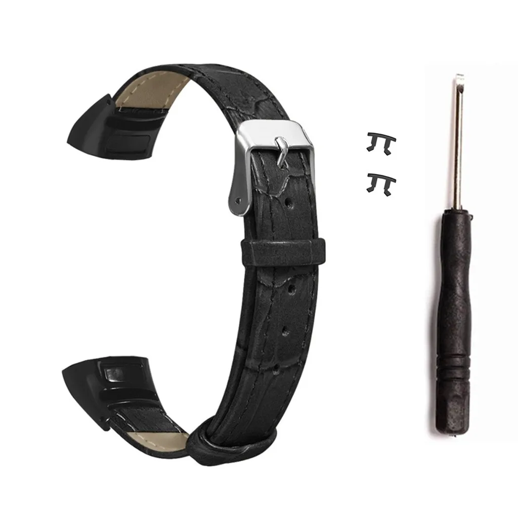 

Ouhaobin Wrist Strap For Huawei Honor Band 5/4 Leather Replacement Wristband Sport Strap Watch Band Smart Wristband Accessories