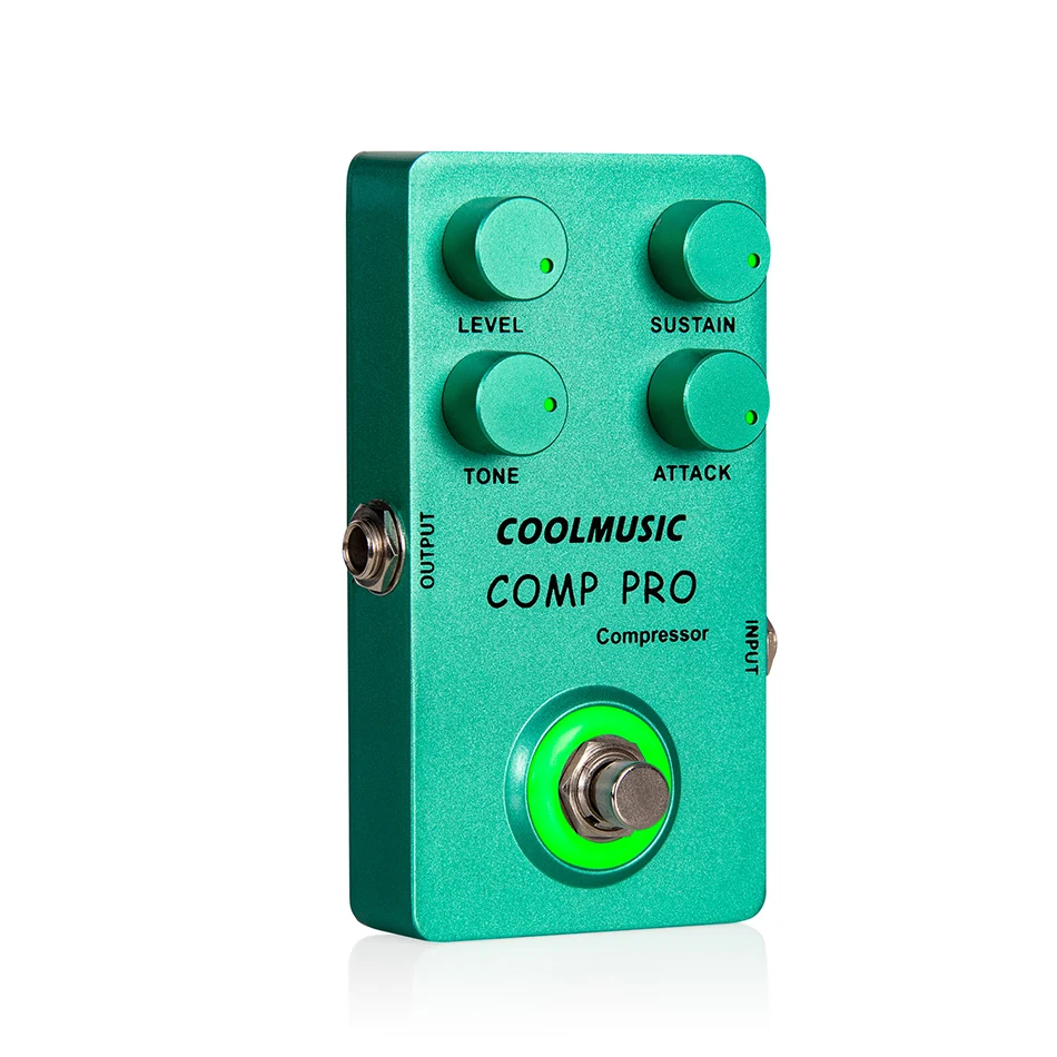 Coolmusic COMP PRO Guitar Compact Compression Sustainer Effect Compressor Pedal Accessories Aluminium-alloy True Bypass |