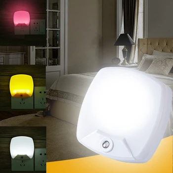 

AC Power Night Light Smart Led Sensor Light Control Baby Lamp Night Lights Wall Light Luminaria For Bedroom Babyroom Home Decor