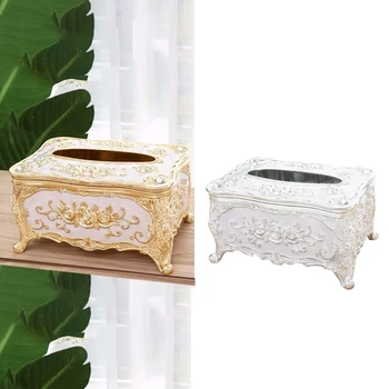 

Acrylic Tissue Box Universal Luxury European Paper Rack Office Table Accessories Home Office KTV Hotel Car Case Holder