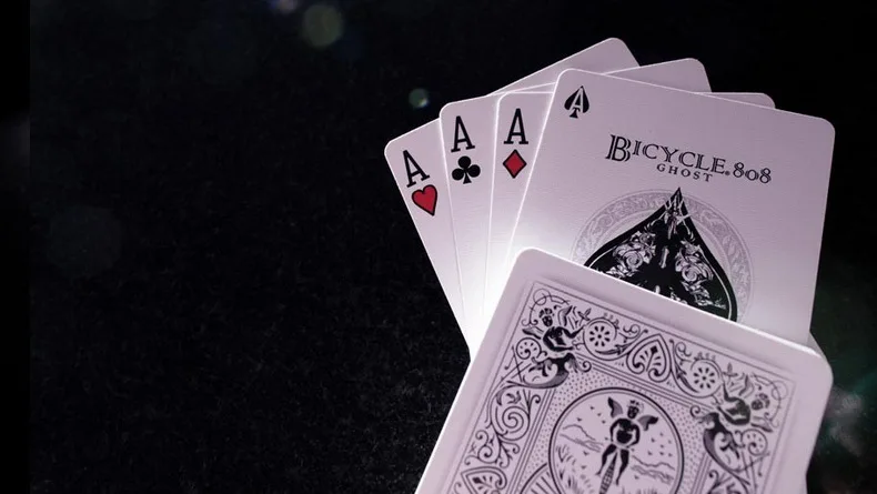 1 шт. карты для иллюзиониста фирмы «bicycle» белый призрак колода волшебные карты игра в покер для сценического искусства Волшебные трюки для профессионального волшебника