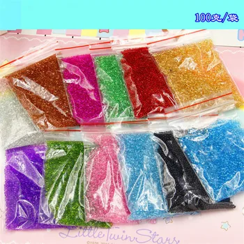 

100g/bag Colorful Shaped Fishbowl Beads Slime Supplies Polymer Clay Charms DIY Cream Gel Decoration Materials Crystal Mud Filler