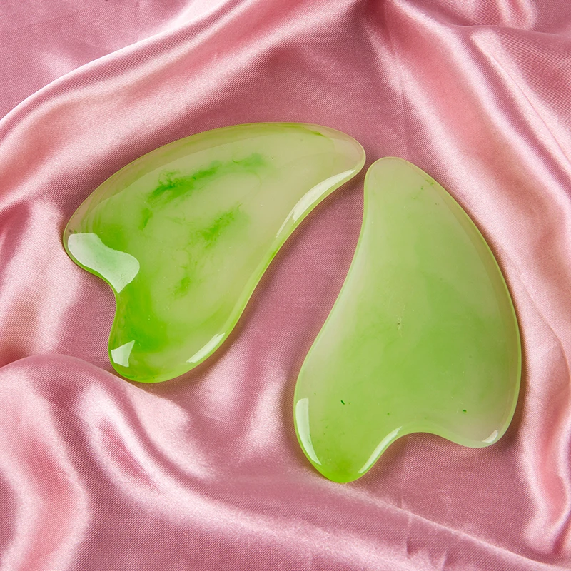 Heart Shaped Gua Sha Stone Board Massage Wrinkle Remove Plate Jade Face Massager Scrapers Tools For Body Back Face Neck Massager