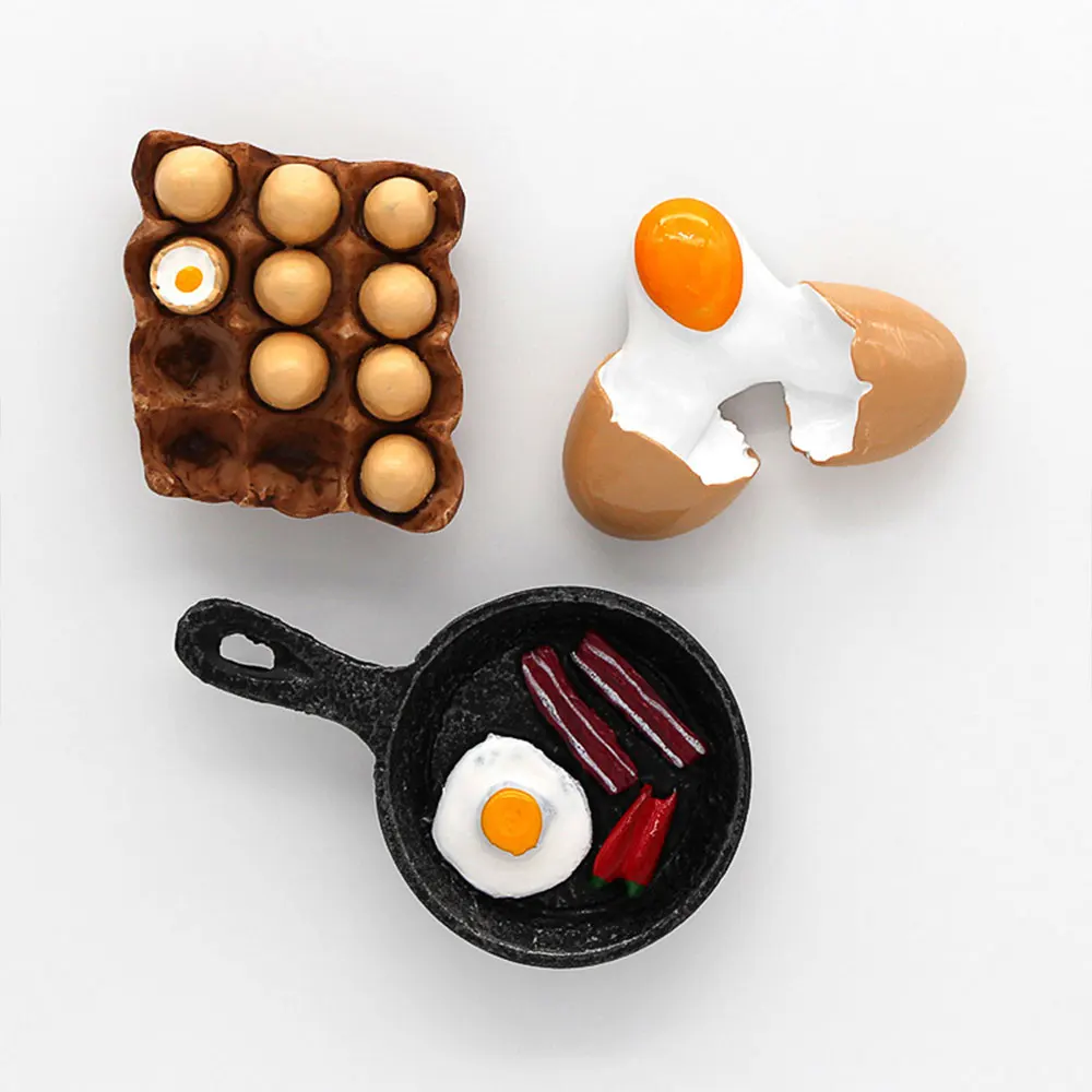 Magnetic Fridge Magnets Magnetic Sticker Magnetic Fridge Stickers Refrigerator Decor Simulation Food Memo Sticker Bread Maker Tomato Egg Teapot Milk Home Decoration Refrigerator Magnet Gift Decor For Kitchen