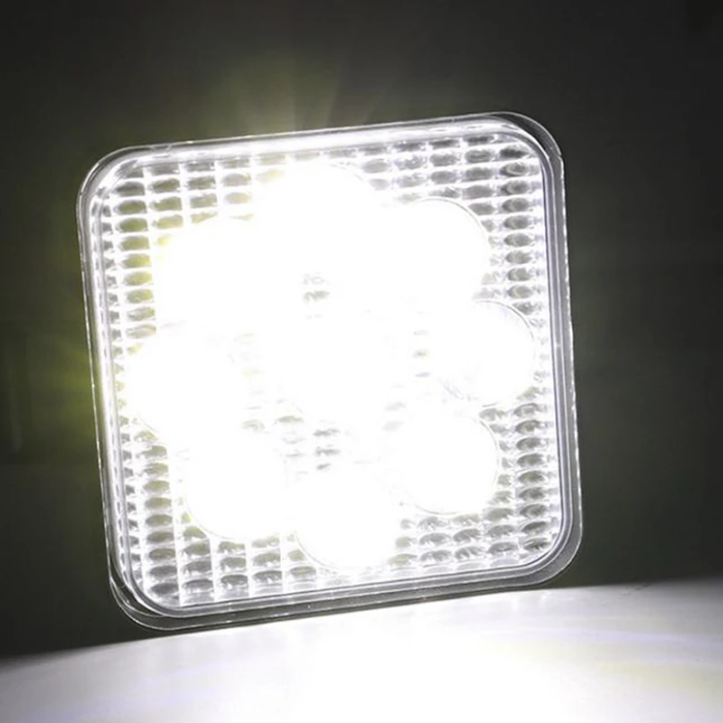 1 шт. 27W 2200lm 12-24V IP67 6000K квадратная светодиодная лампочка для ...