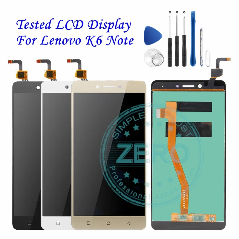 Para Lenovo K6 Completa Pantalla LCD Pantalla Táctil Note Digitalizador montaje repuesto 