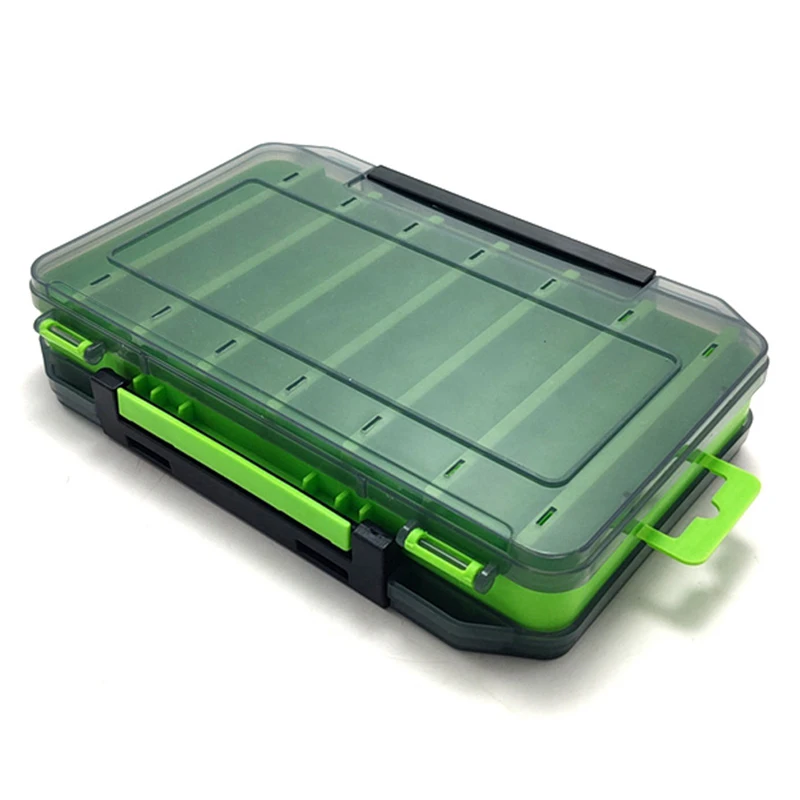 Doublex Sided Fishing Tackle Box 14 Cells Bait Lure Hook Storage Box Fishing Tool Accessories Storage For Wobblers fishing tackle box