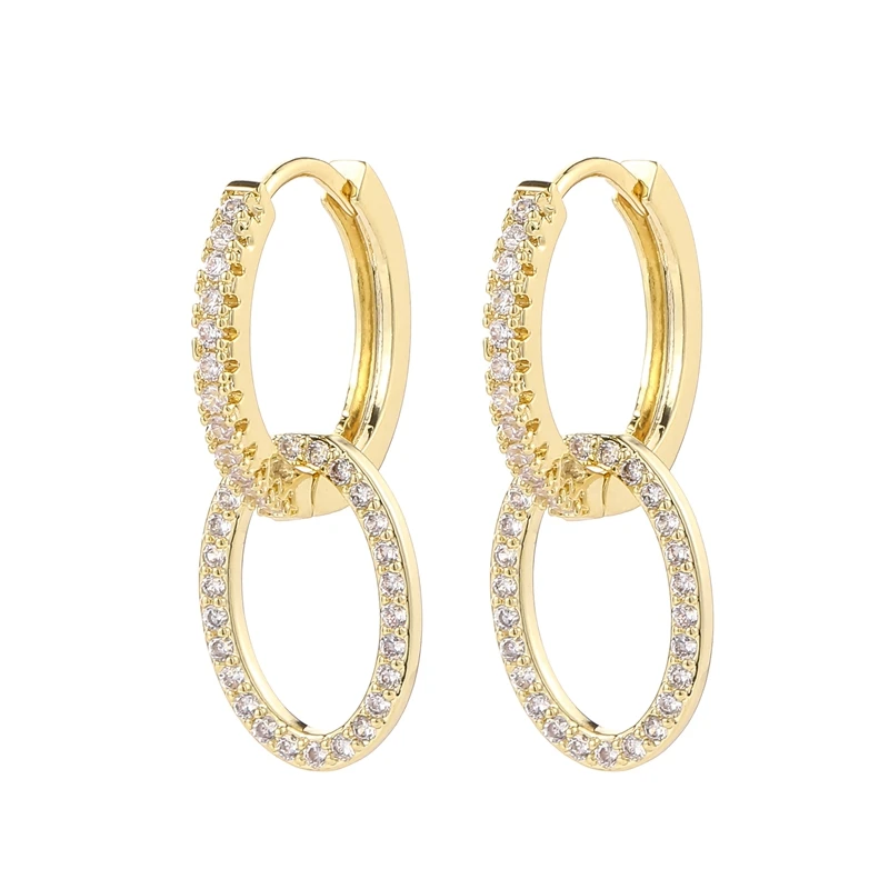 Drop Earrings Fashion Geometric Creativity Star Heart Pendant Hoop for Women Girls Party Jewelry
