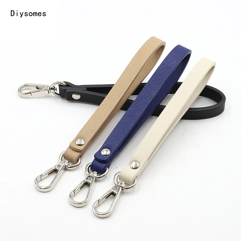

Diysomes 1PC 2020 New PU leather Wristlet Bag Strap O bag Handles DIY purse Rep placement Handbag for Clutch Purse Wrist