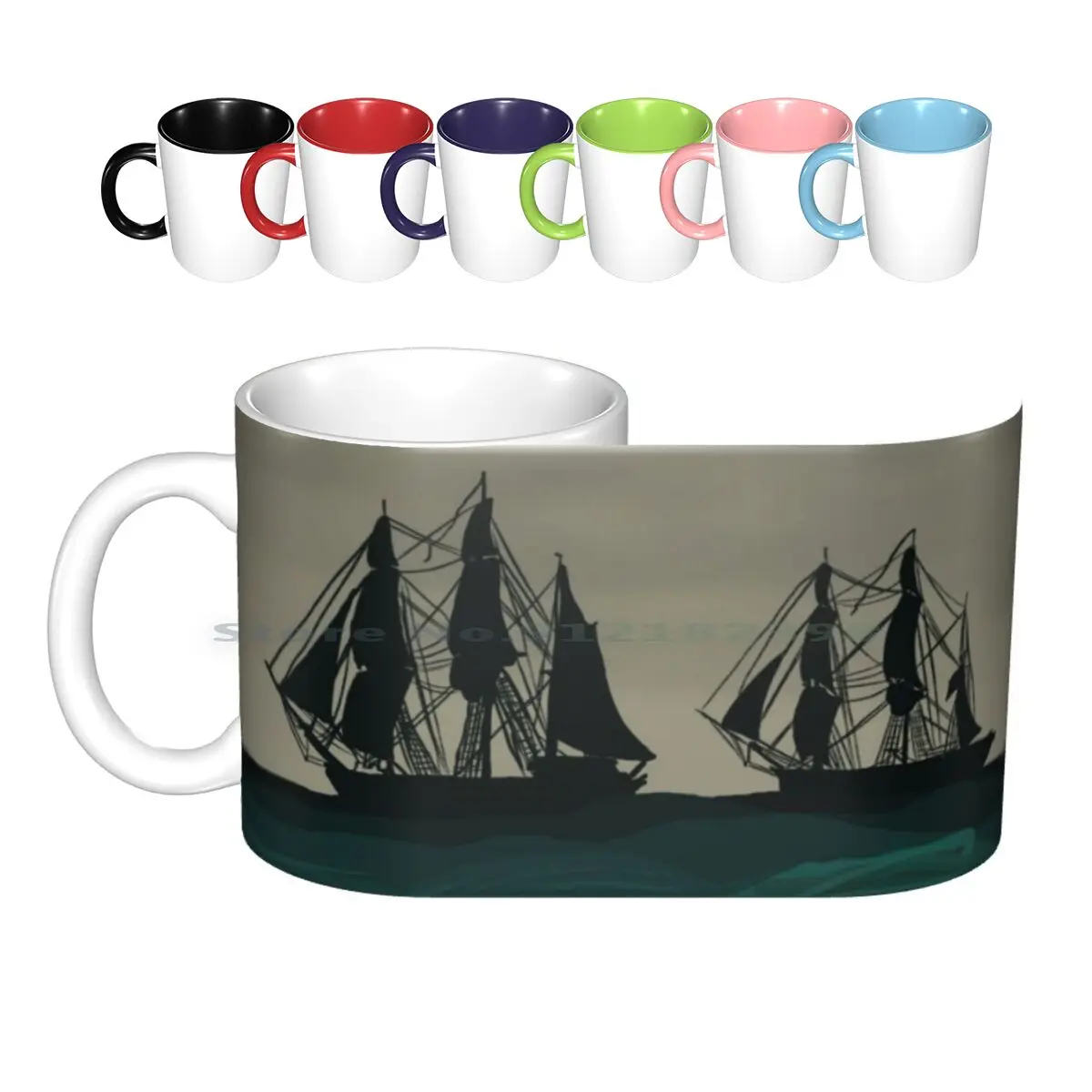 Terror / Erebus Tazze In Ceramica Tazze Da Caffè Tazza Da Tè Al Latte Franklin Expedition The Terror Amc Hms Terror Hms Erebus