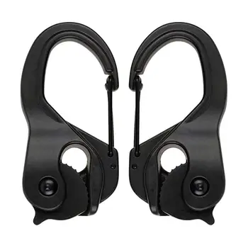 

2pcs Outdoor Camping Tent Parachute Cord Rope Buckle High Strength Metal Camping Tent Rope Tensioner Travel Kit Tools