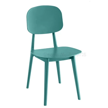 

Nordic restaurant chair modern minimalist creative household plastic dining chair backrest Jane European lounge chair