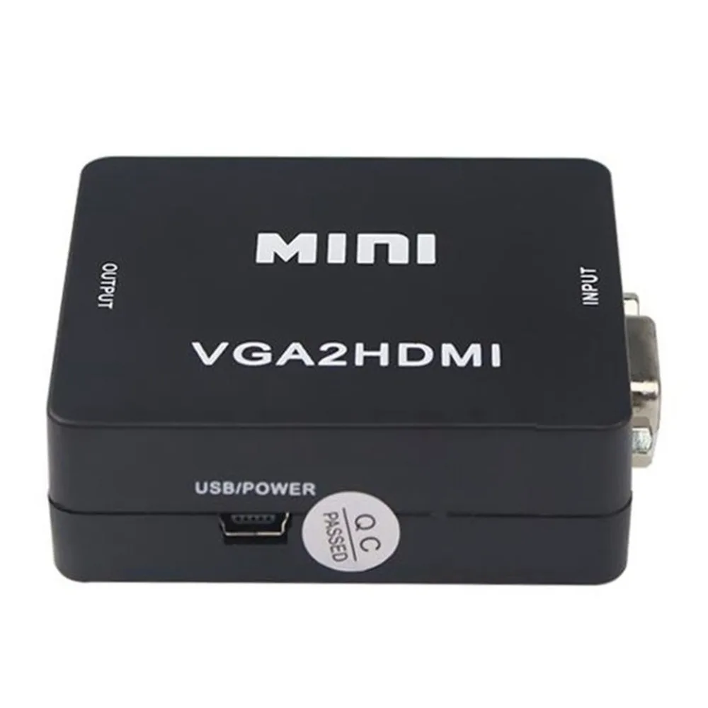 Преобразователь из VGA в HDMI 1080P Hd адаптер аудио кабель для Hdtv ПК ноутбук ТВ компьютер внешние аксессуары
