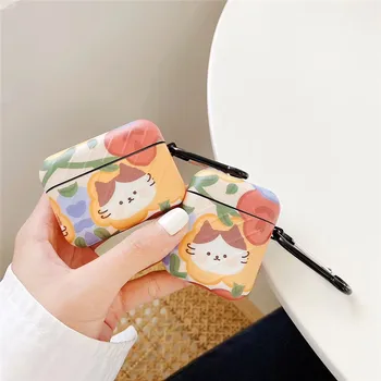 

For Airpods Case,3D Cartoon Drawing Cat Case For Airpods 1/2 Case Protective Earphone Headphone Cover For Airpods Pro Case