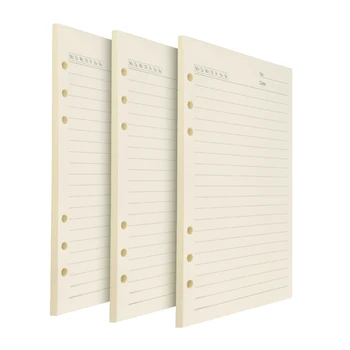 

3Pcs 40Sheets A5 Loose Leaf Notebook Refill Spiral Binder Index Inside Page Dot Grid Blank Stationery