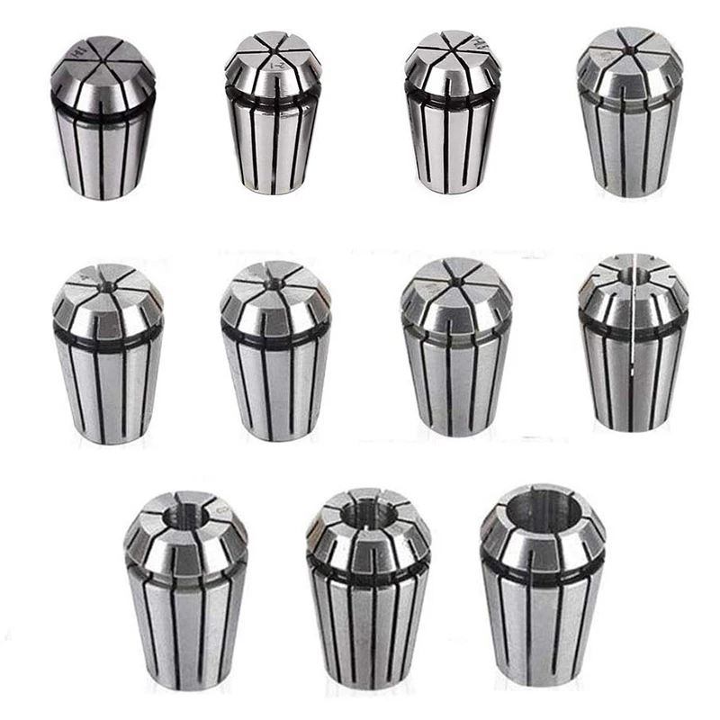 

Er16 Spring Collet Chuck Sets,65Mn Spring Steel Precision Collet End Mill Holder for Cnc Engraving Machine Router Milling Lathe