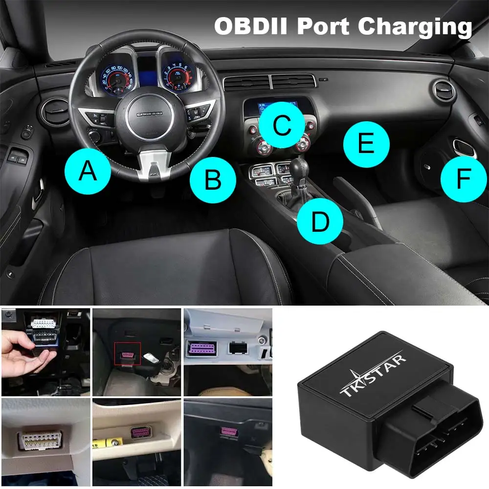 Автомобильный gps трекер OBDII отслеживание в реальном времени GSM gps локатор гусеничный TK816 Tkstar пожизненная веб-приложение Android IOS