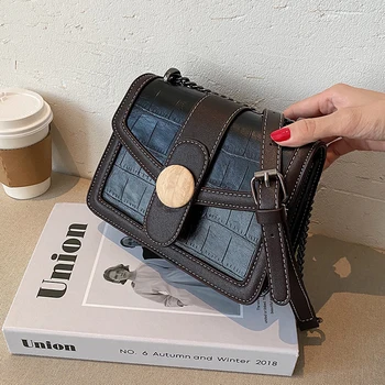

с доставкой Designer Contrast Color Small PU Leather Crossbody Bags 2020 Trend Shoulder Handbags Branded Women's Hand Bag
