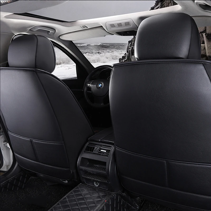 Flash mat Универсальный кожаный автомобильные чехлы на сиденья для Mitsubishi Pajero ASX Lancer
