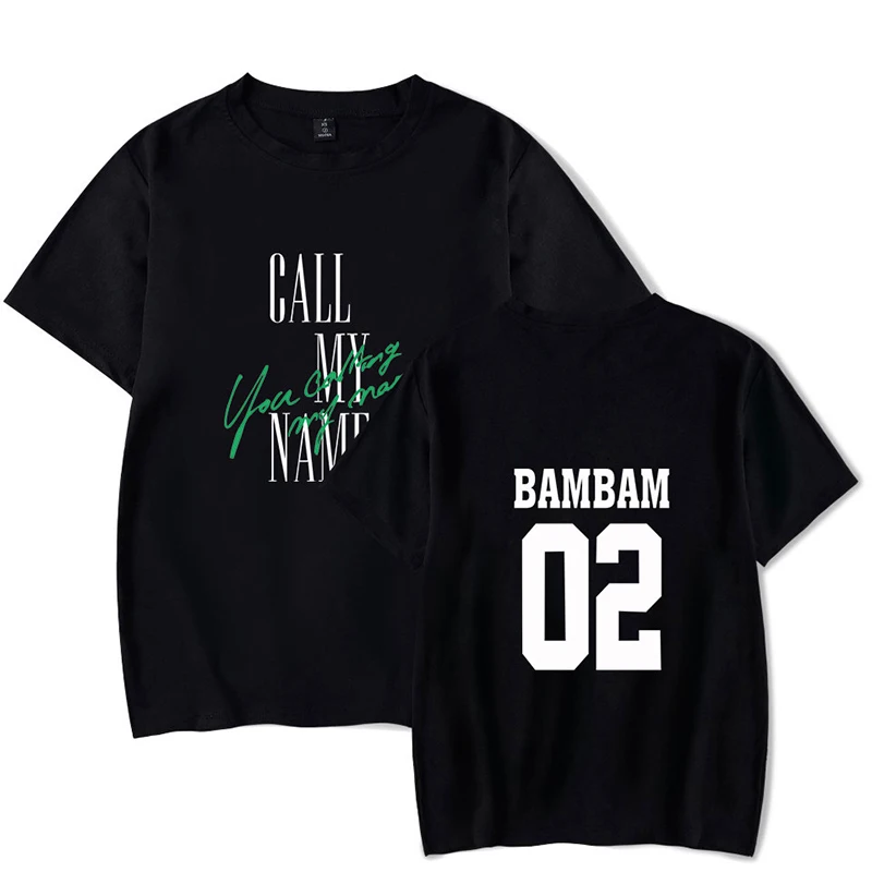 Got7 Kpop футболка BamBam хип-хоп Мужская Женская модная футболка спортивная футболка с круглым вырезом черная футболка с коротким рукавом