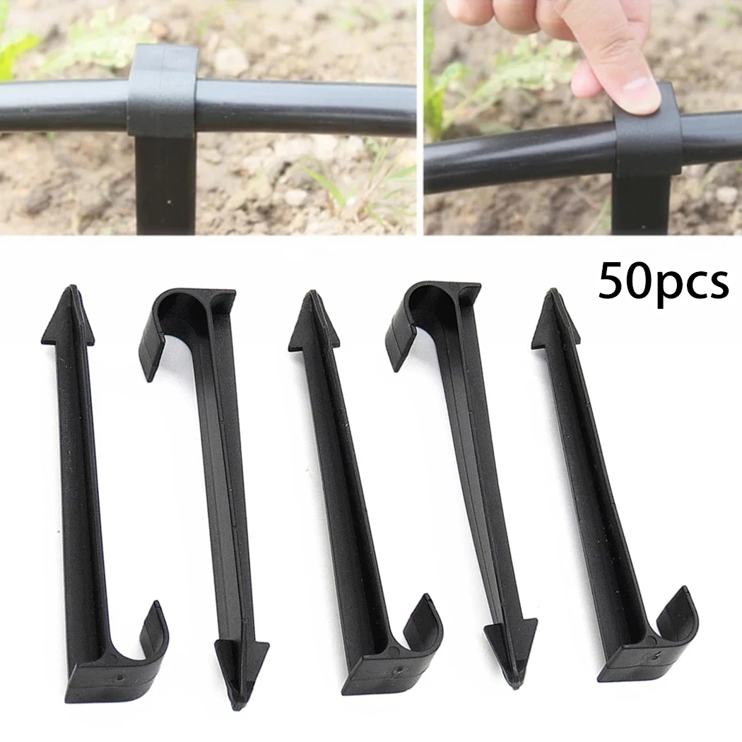 watering kit 50pcsDN16 C-Type Ground Stake For PE Pipe Drip Irrigation Hose Tube Holder  Pipe Ground Stakes Irrigation Tube Holder Spike Pegs gravity drip irrigation kit