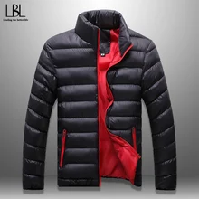 Мужская Зимняя Парка Новинка Теплая Толстая Куртка Повседневная Ветровка Мужское Брендовое Пальто Куртки Воротник-стойка Слим Верхняя Одежда 6XL