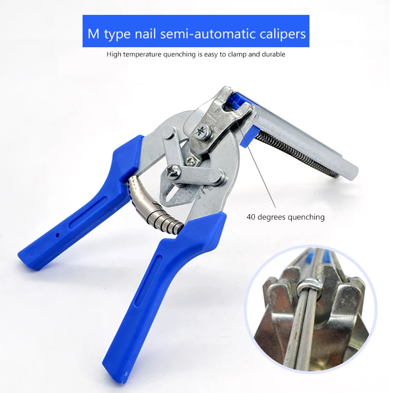 

1 Set Fastening Clamp Chicken Rabbit Fox Bird Dog Cage Clamp Installation Kit Installation Poultry Cage Plier & 600 Nails