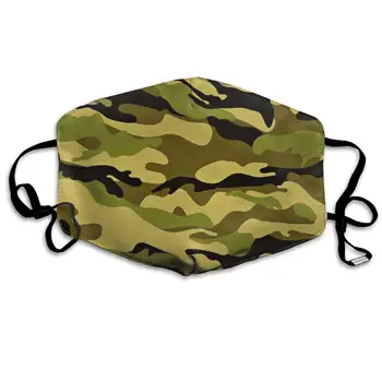 

NiYoung Unisex Fashion Anti Dust Pollution Outdoor Mouth Mask with Adjustable Ear Loops, Protection Warm Windproof Army