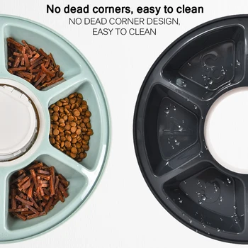 

Round Timing Feeder Automatic Pet Feeder 6 Meals 6 Grids Cat Dog Electric Dry Food Dispenser 24 Hours Feed Pet Supplies