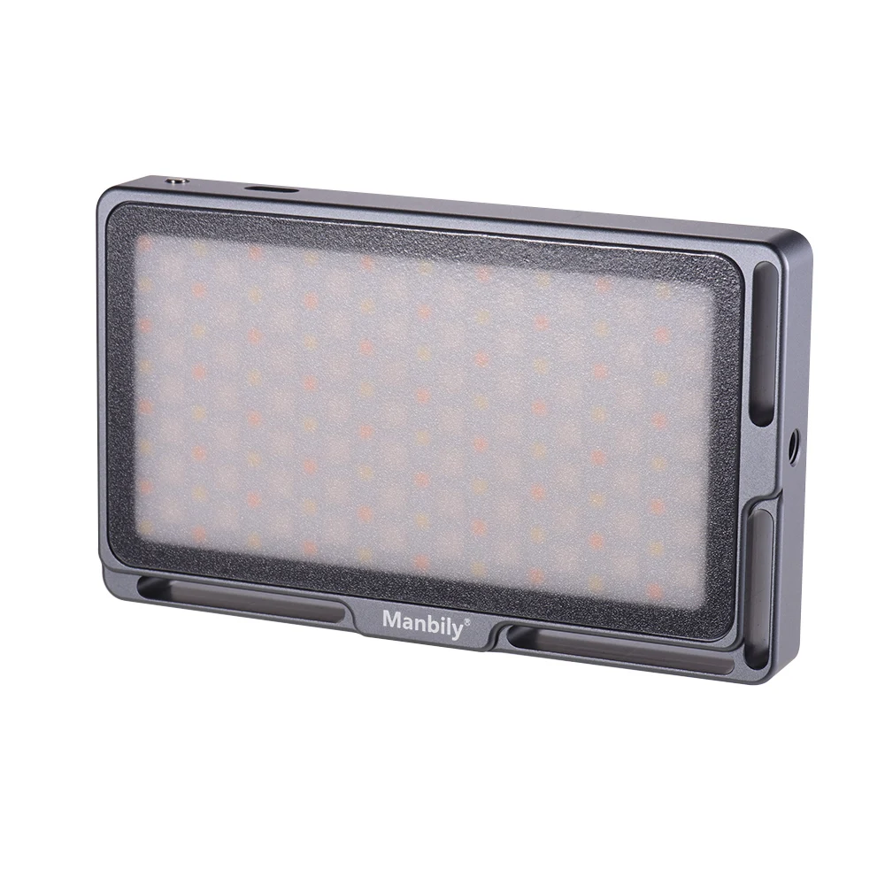 Manbily RGB LED Video Light Panel Mini Pocket Camera Fill Light for YouTube DSLR Camera Camcorder Portrait Photo Video Lighting