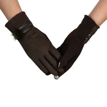 

Winter gloves Women Warm Soft Wrist tactical gloves super quality Mittens handschoenen Ladies Screen Touch Glove hot sale #L10