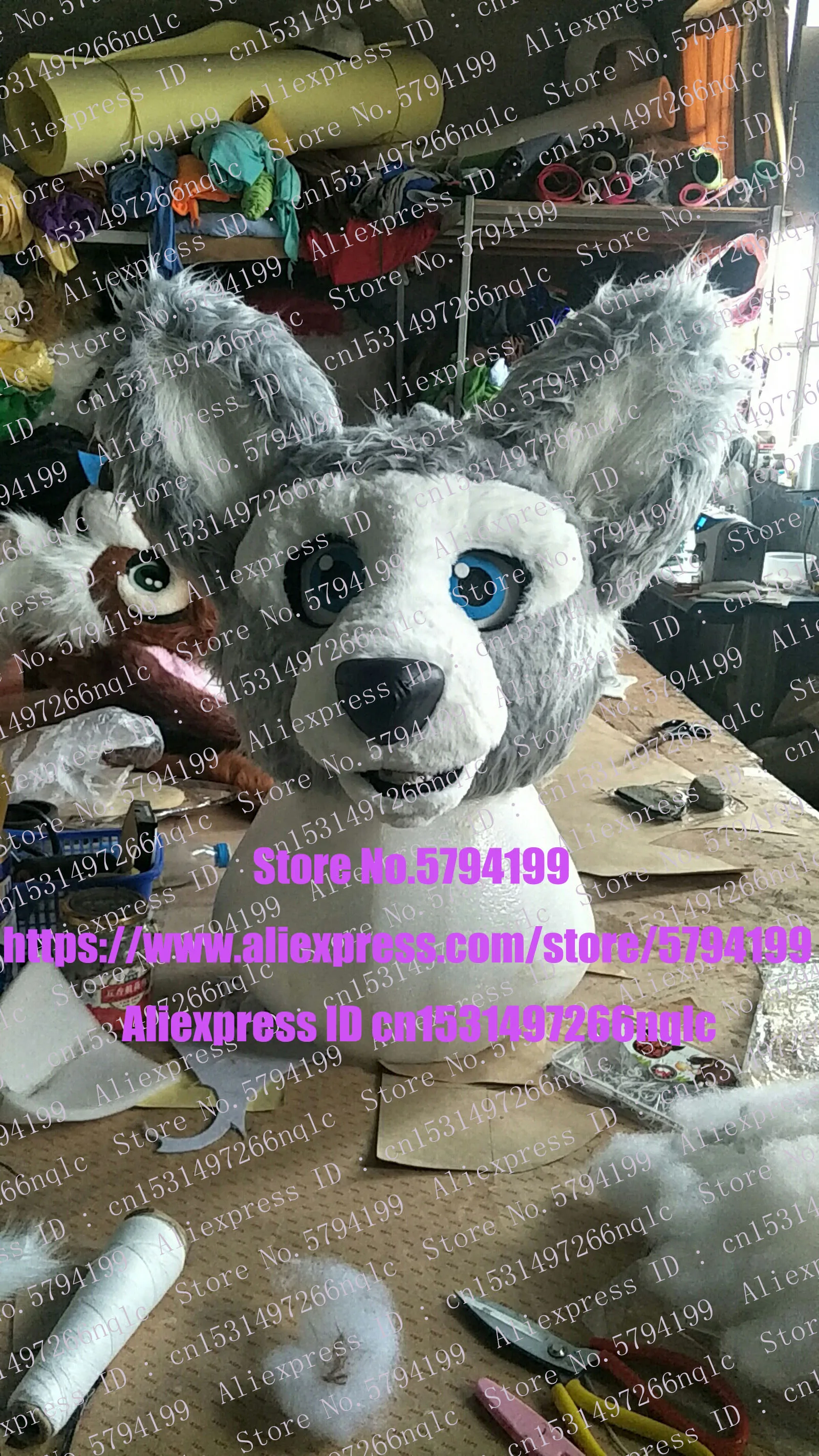 CUSTOMISED AVAILABLE FURSUIT HEAD NO BODY | Тематическая одежда и униформа