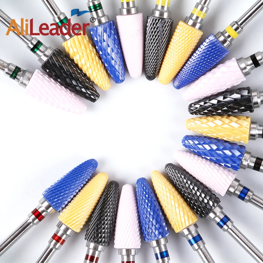 

Alileader Ceramic Miller Cutter Nails Multifunction Naill Drill Set Ceramic Nozzle Nail Art Drill Bit Frezy do Frezarky Manicure