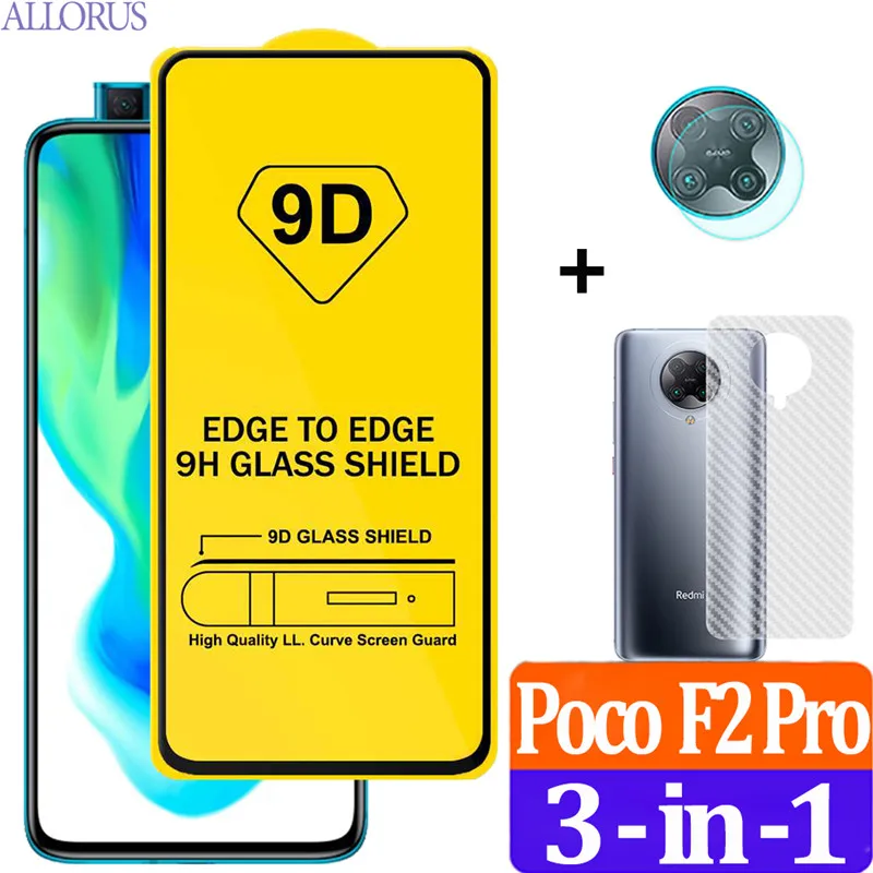 Poco f2 pro Película,Protective Glass Pocophone Poco F2 Pro Screen Protector Tempered Glass Xiaomi little Poco F2 Pro Back Film afbeelding